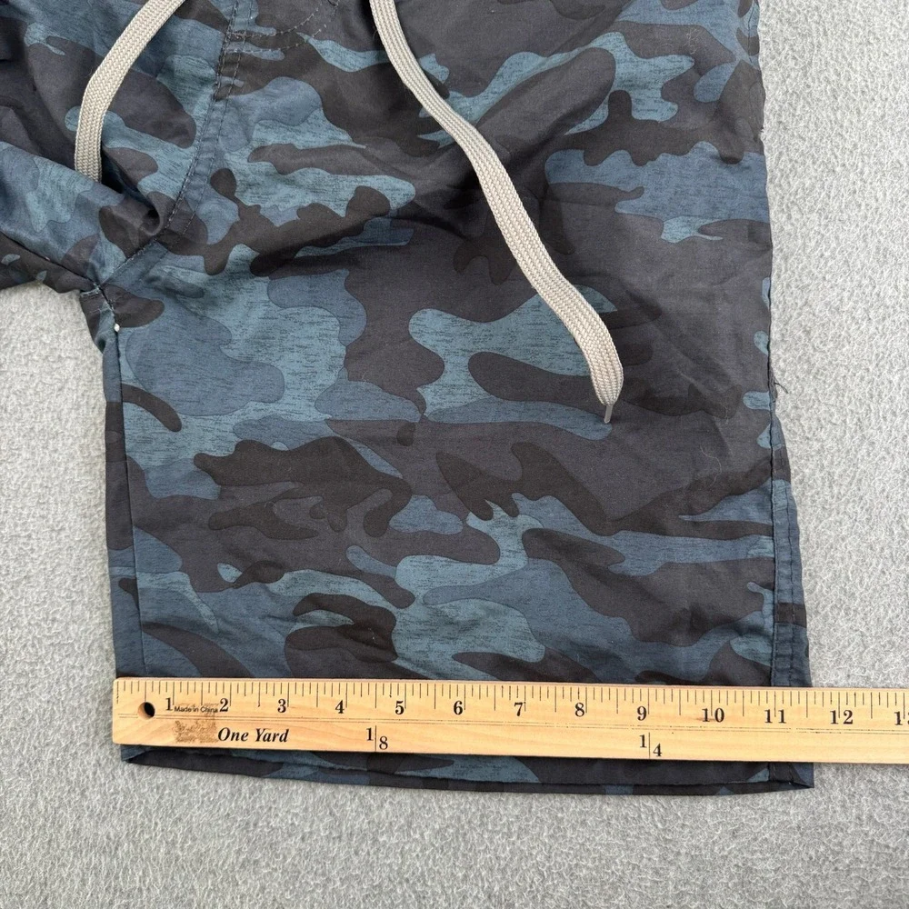 Stillwater Supply Co Swim Trunks Mens M Blue Camo Board Shorts Mesh Lined Cargo